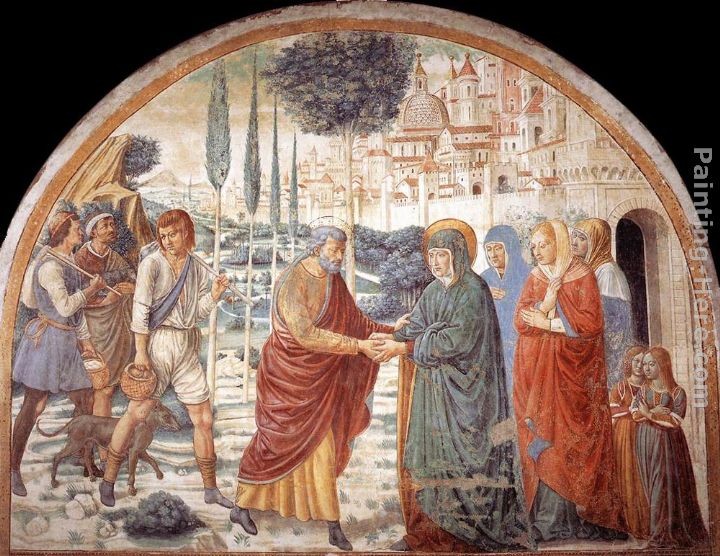 Benozzo di Lese di Sandro Gozzoli Meeting at the Golden Gate